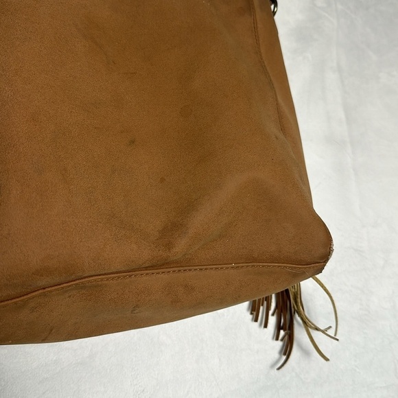 Universal Thread tan faux suede nurse with fringe - Picture 4 of 6